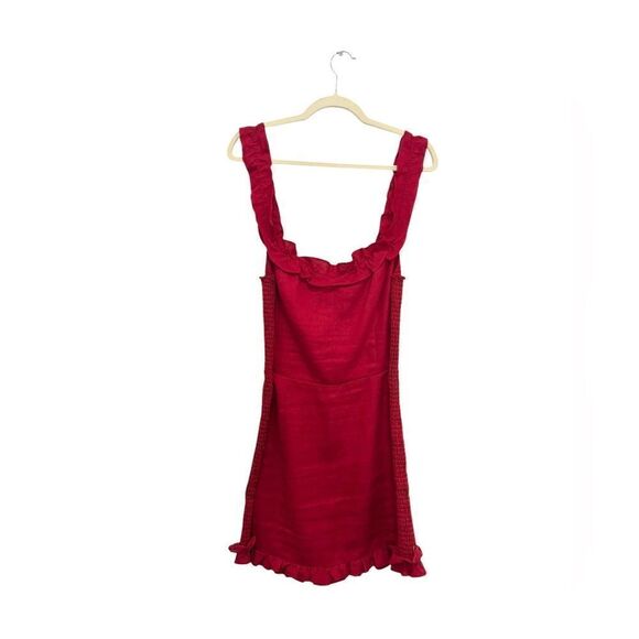 Reformation Bonita Red Off Shoulder Dress - Picture 6 of 10